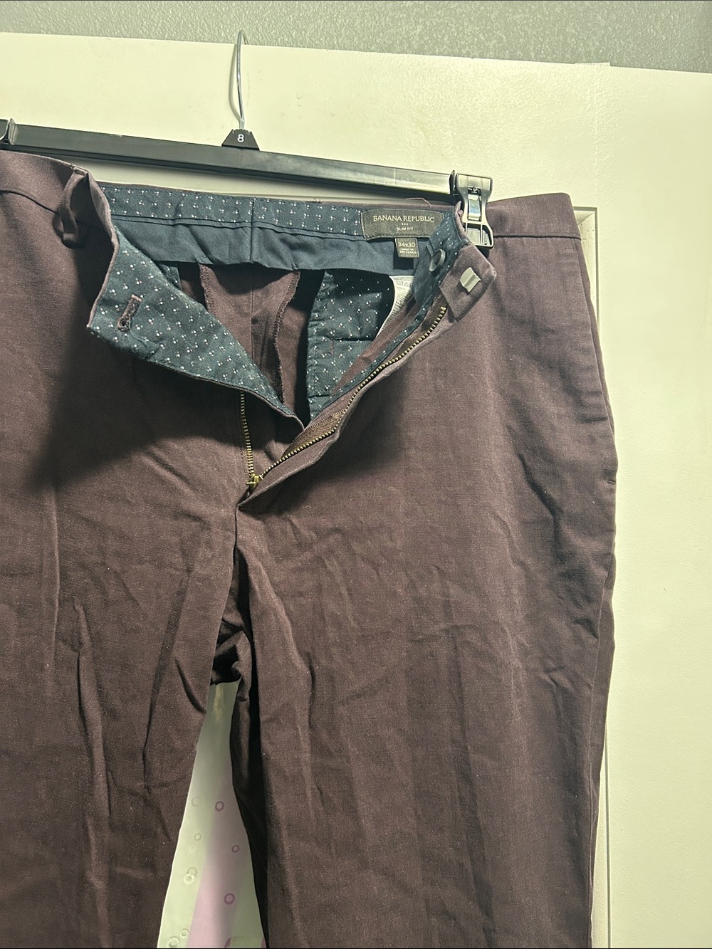 Banana Republic Men's Burgundy Chino Pants
